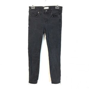 Madewell Mid Rise Skinny Jeans Ankle Zipper